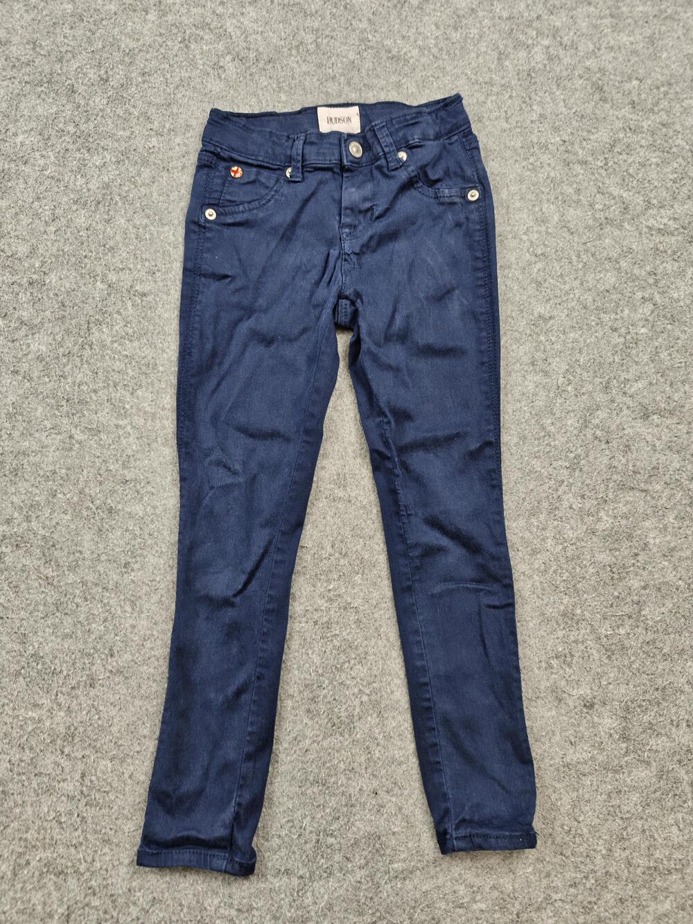 Hudson Jeans Kids Size 6 Blue Skinny Slim Fit 24 In Inseam Zip Fly Denim